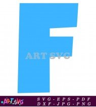 Blue Letter F Clip Art Free Download SVG