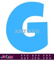 Blue Letter G Clip Art Transparent PNG SVG