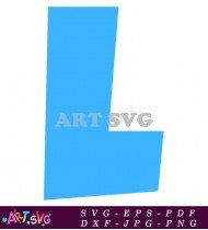 Blue Letter N Clip Art Vector Image SVG