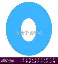 Light Blue Circle with White Center SVG