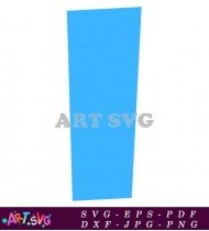 Light Blue Rectangle Clip Art Graphic SVG