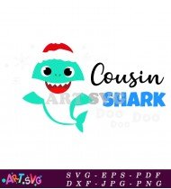 Baby Shark Cousin Christmas Holiday Shirt Design SVG 1