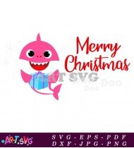 Baby Shark Merry Christmas Clipart SVG 2