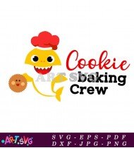 Cute Shark Cookie Baking Crew SVG