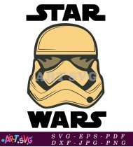 Star Wars Stormtrooper Helmet Graphic SVG