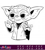 Baby Yoda Clipart Free Download Vector Graphic SVG