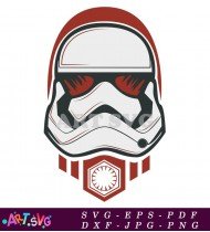 Star Wars Stormtrooper First Order Symbol Red SVG