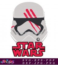 Baby Yoda In Stormtrooper Helmet Design SVG