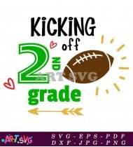 Kicking Off Second Grade Football Season SVG