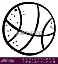 Basketball Graphic For Sports Team Logo Design SVG