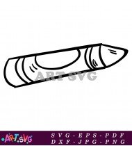 Single Black Pencil Stationery Office Supply SVG