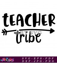 Teacher Tribe Squad Goals Classroom Wall Decor SVG 1