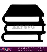 Stack Of Books Back To School Clipart SVG