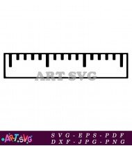 Teacher Ruler Back To School Classroom Clipart SVG