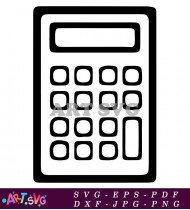 Calculator School Supply Icon SVG