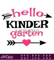 Hello Kindergarden Squad Flamingo Theme SVG