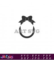 Black Bow Kindergarten Teacher Gift SVG