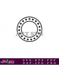 Decorative Circular Frame Design Element SVG 1