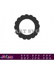 Black And White Circle Design SVG 1