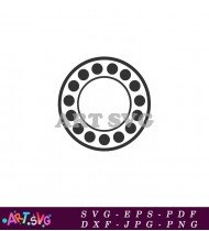 Circle Dots Clipart Template Black Free SVG