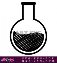 Erlenmeyer Flask Clip Art for Science Teachers SVG