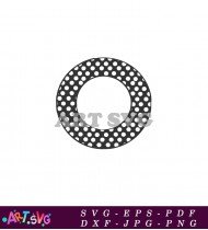 Polka Dot Circle Pattern Clip Art Template SVG