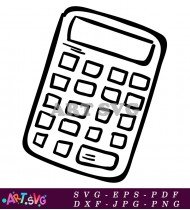 Calculator Image Printable For Graduation Decor SVG