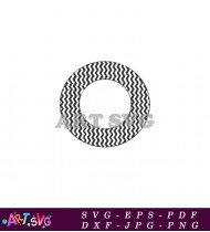 Chevron Pattern Circle Printable Image For Graduation SVG 2