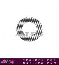 Chevron Pattern Circle Printable Image For Graduation SVG 3