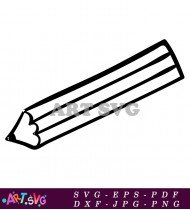 Pencil Sharpener Cartoon With Shavings In Black And White SVG