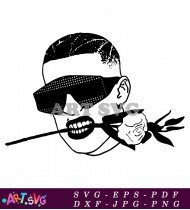 Bad Bunny With Sunglasses And Hat SVG