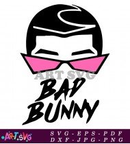 Bad Bunny With Sunglasses Design SVG 2