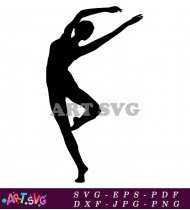 Female Ballet Dancer Silhouette Ballet Silhouette Clipart SVG 3