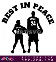 Rest In Peace Kobe Bryant 24 Jersey SVG 1