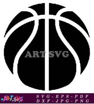 Simple Basketball Silhouette Clipart Free SVG