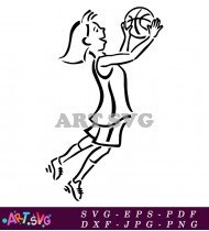 Basketball Player Silhouette Design Free SVG