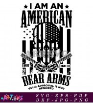 American Flag Gun Rights T-shirt Bear Arms SVG 1