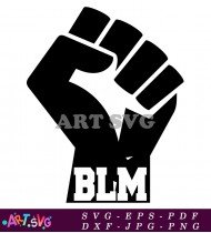 Black Lives Matter Fist Symbol BLM Design SVG