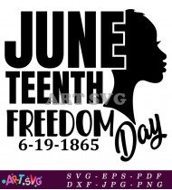 Juneteenth Freedom Day History Quotes 1865 SVG