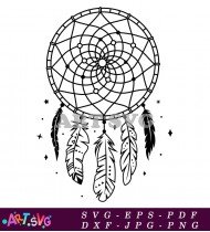 Dream Catcher Boho Feather Dreamcatcher Vector SVG