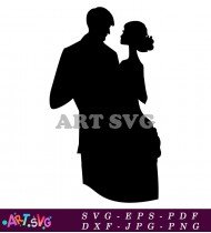 Groom Silhouette Wedding Clipart Vector Image SVG