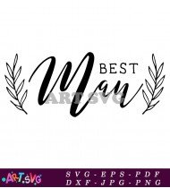 Best Man Silhouette Wedding Clipart Free SVG