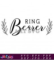 Ring Bearer Wedding Ceremony Decoration Gift SVG