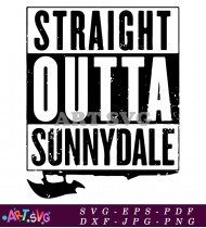 Straight Outta Sunnydale Vampire Halloween Theme SVG