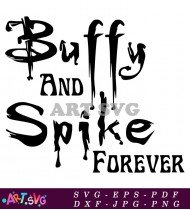 Buffy And Spike Forever Couple Logo SVG