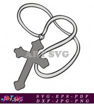 Buffy Summers Cross Pendant Necklace SVG 1