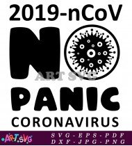 2019-Ncov No Panic Coronavirus COVID-19 SVG 1