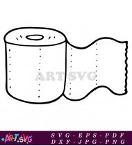 Toilet Paper Roll Coronavirus Pandemic Graphic SVG 1