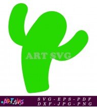 Cartoon Cactus Plant Drawing Printable SVG