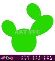 Cute Green Cactus Shape Image SVG